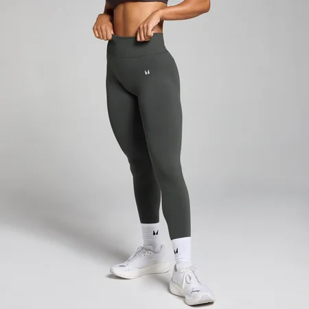 MP Dámské Tempo Mid-Rise Seamless Legíny – Noční Šeď