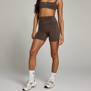 MP Dámské Studio Fold Over Šortky – Čokoládové - Size XL