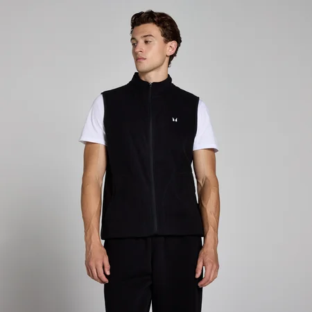 MP Pánská Fleece Vesta – Černá