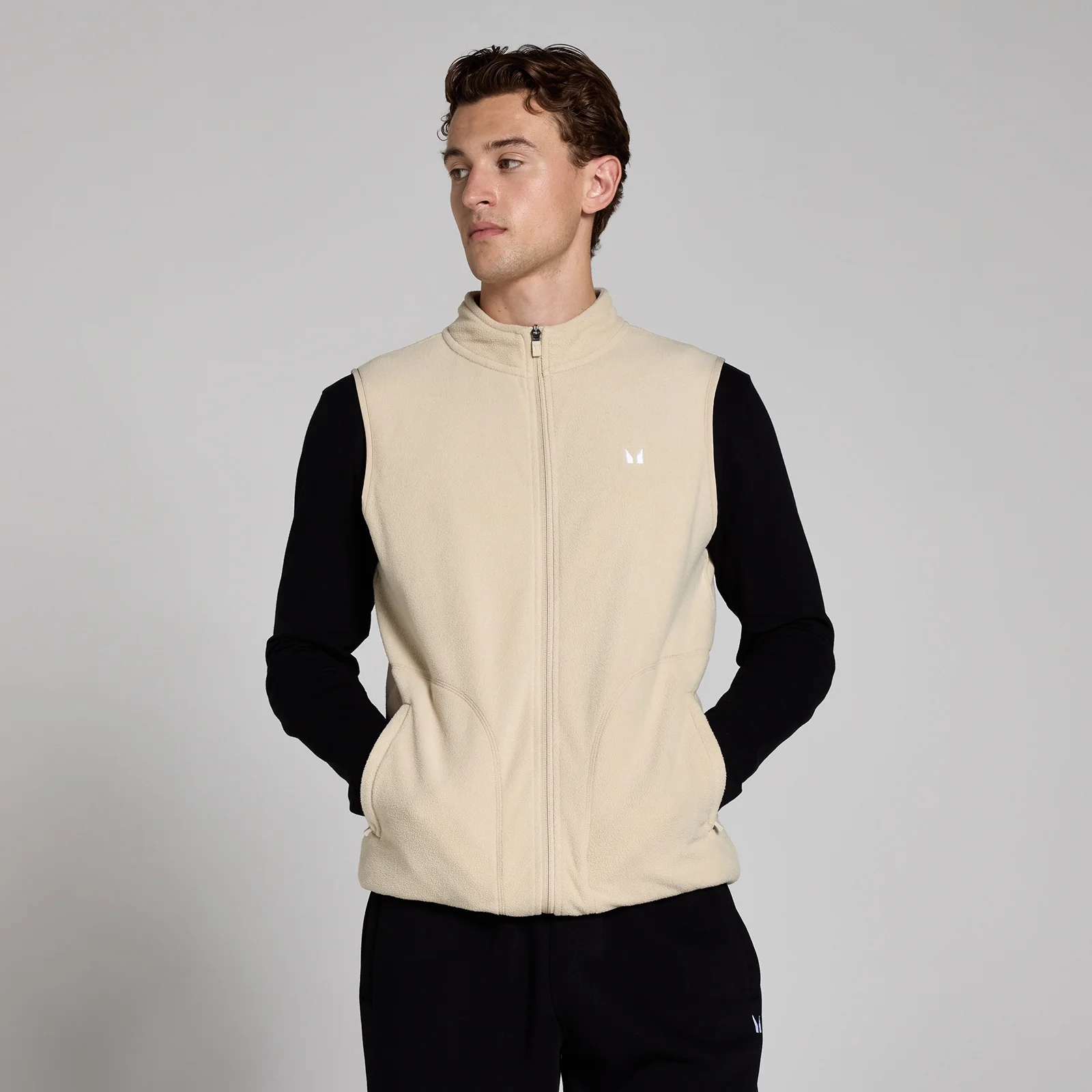 MP Pánská Fleece Vesta – Oves - S Obrázek 1