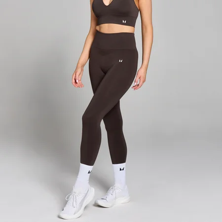 MP Dámské Tempo Seamless Scrunch Legíny – Čokoládové