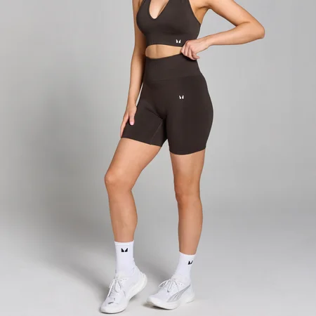 MP Dámské Tempo Seamless Scrunch Šortky – Čokoládové