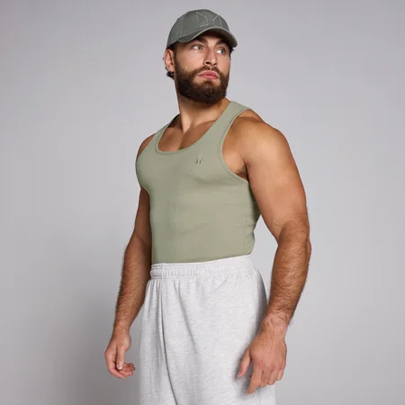 MP Pánské Ribbed Muscle Fit Tílko – Tmavě Šalvějové