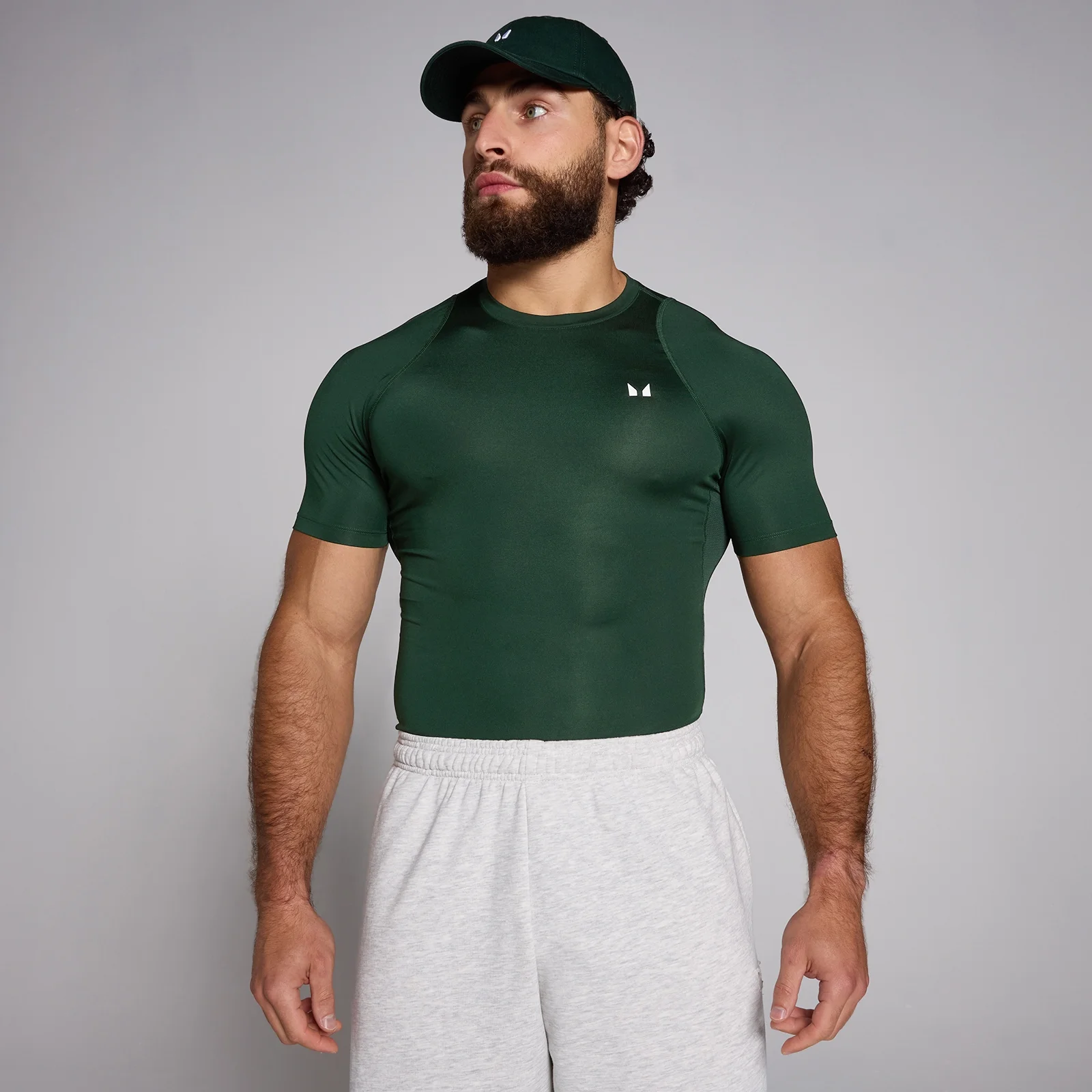 MP Pánské Training Baselayer Tričko s Krátkým Rukávem – Tmavě Smaragdové - XS Obrázek 1