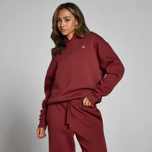 MP Dámská Basics Oversized Mikina S Kapucí – Třešňová - Size M