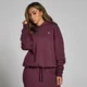 MP Dámská Basics Oversized Mikina S Kapucí – Tmavě Bobulová