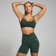 MP Dámská Tempo Ruched Front Sportovní Podprsenka – Tmavě Smaragdová