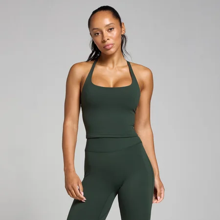 MP Dámské Tempo Strappy Racerback Tričko Bez Rukávů – Tmavě Smaragdové