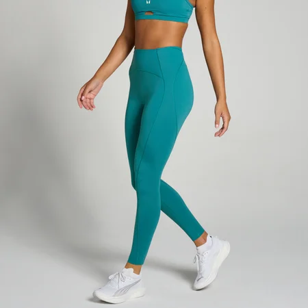 MP Dámské Tempo Ultra Curved Seam Legíny – Aqua Modrozelené