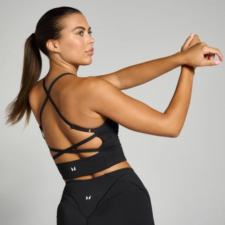 MP Dámské Tempo Ultra Cross Back Tričko Bez Rukávů – Černé