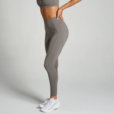 MP Dámské Tempo Ultra Curved Seam Legíny – Tmavě Lanýžové