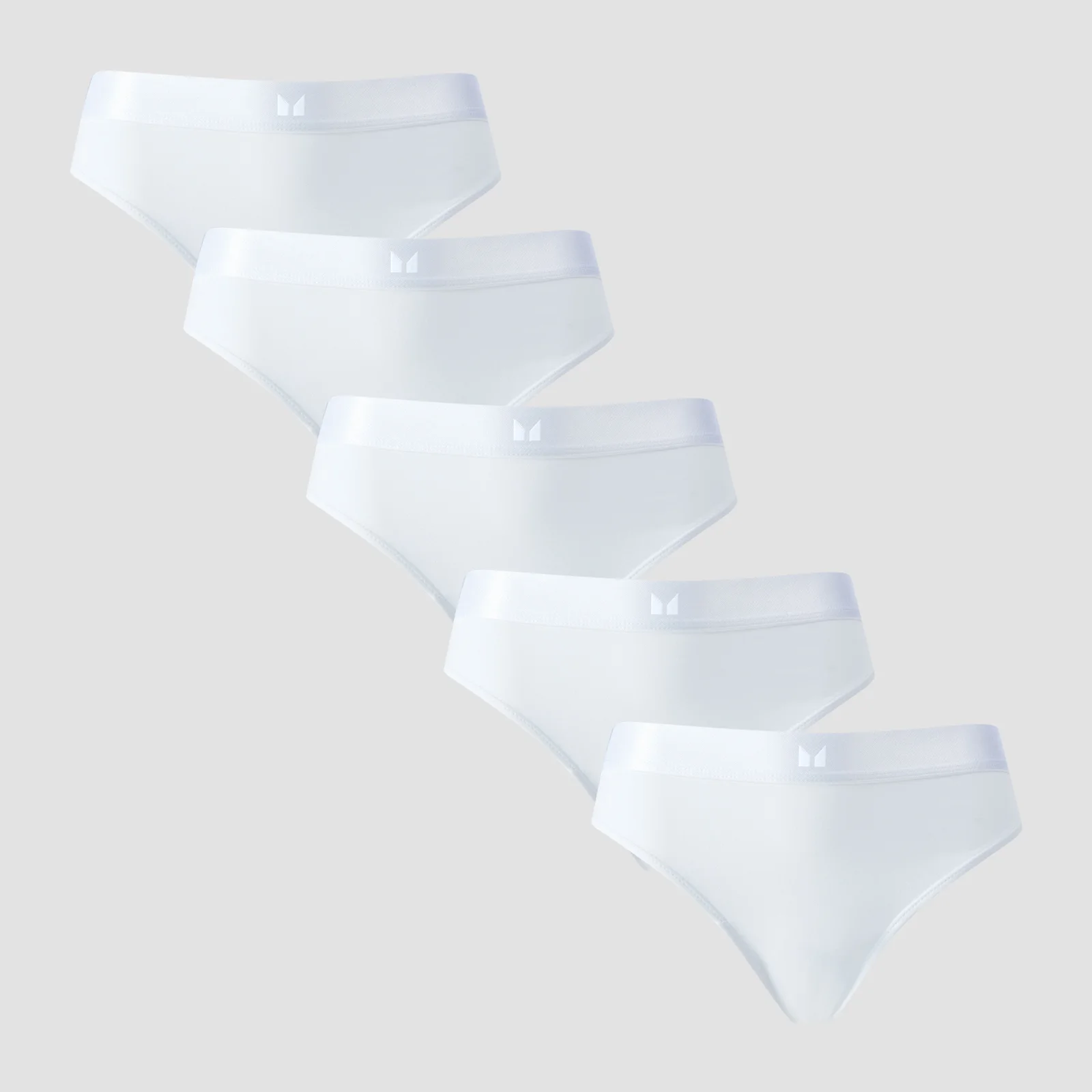 MP Dámské Mid Rise Bikini Kalhotky (5 ks v balení) – Bílé - L Obrázek 1
