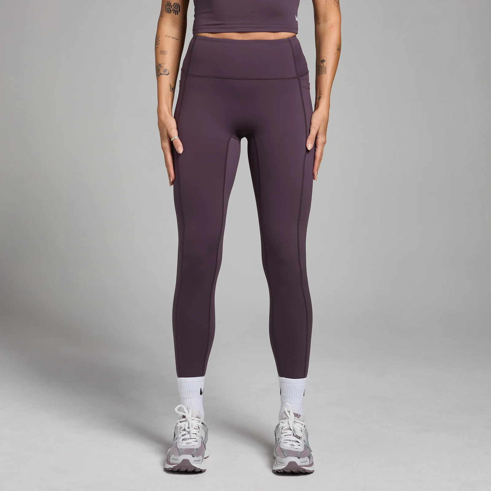 MP Dámské Active Pocket Legíny – Tmavě Fialové - XS Obrázek 1