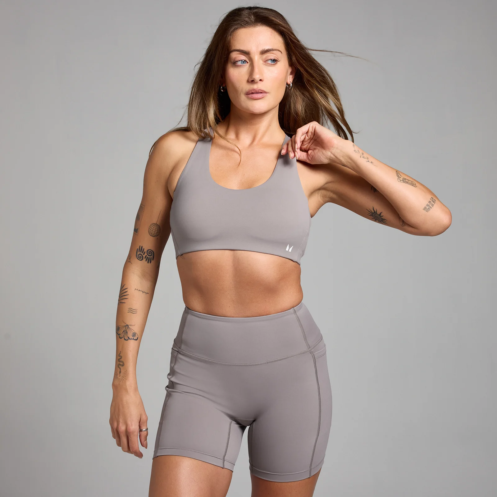 MP Dámská Active Cross Back Adjustable Podprsenka – Studená Šedá - XS Obrázek 1