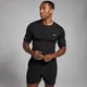 MP Pánské Active Seamless Printed Tričko – Černé
