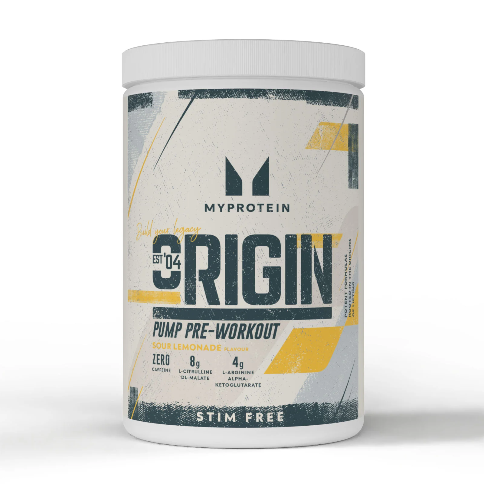 Origin Stim-Free Pre-Workout - 750G - 30servings - Sour Lemonade Obrázek 1