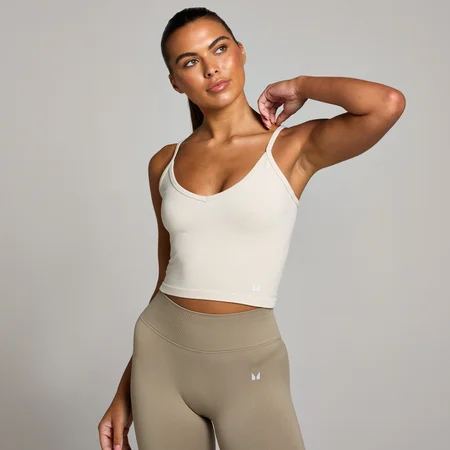 MP Dámský Tempo Seamless Top Bez Rukávů – Kost