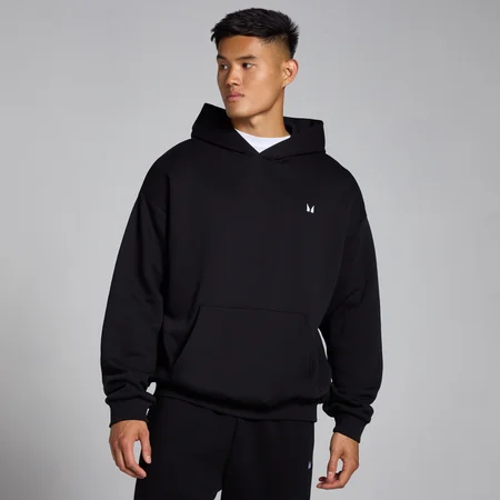MP Pánská Rest Day Oversized Mikina S Kapucí – Černá