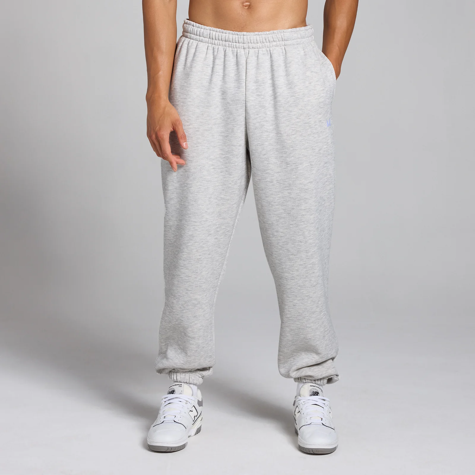 MP Pánské Rest Day Oversized Tepláky – Světle Šedý Melír - M Obrázek 1