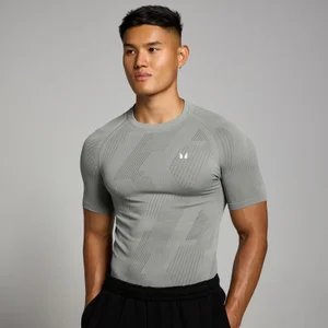 MP Pánské Tempo Pillar Graphic Seamless Tričko – Šedé - Size XXL