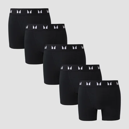MP Pánské Boxerky (5 kusů) – Černé