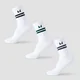 MP Stripe Retro Crew Ponožky (3 páry) – Černé/Tmavě Smaragdové/Tmavě Safírové