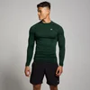 MP Pánský Tempo Pillar Graphic Seamless Top S Dlouhým Rukávem – Tmavě Smaragdový