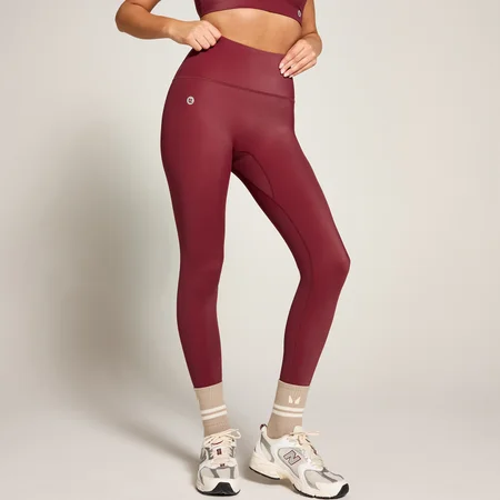 MP X Tatiana High Shine High Waisted Legíny – Burgundské
