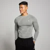 MP Pánský Tempo Pillar Graphic Seamless Top S Dlouhým Rukávem – Šedý