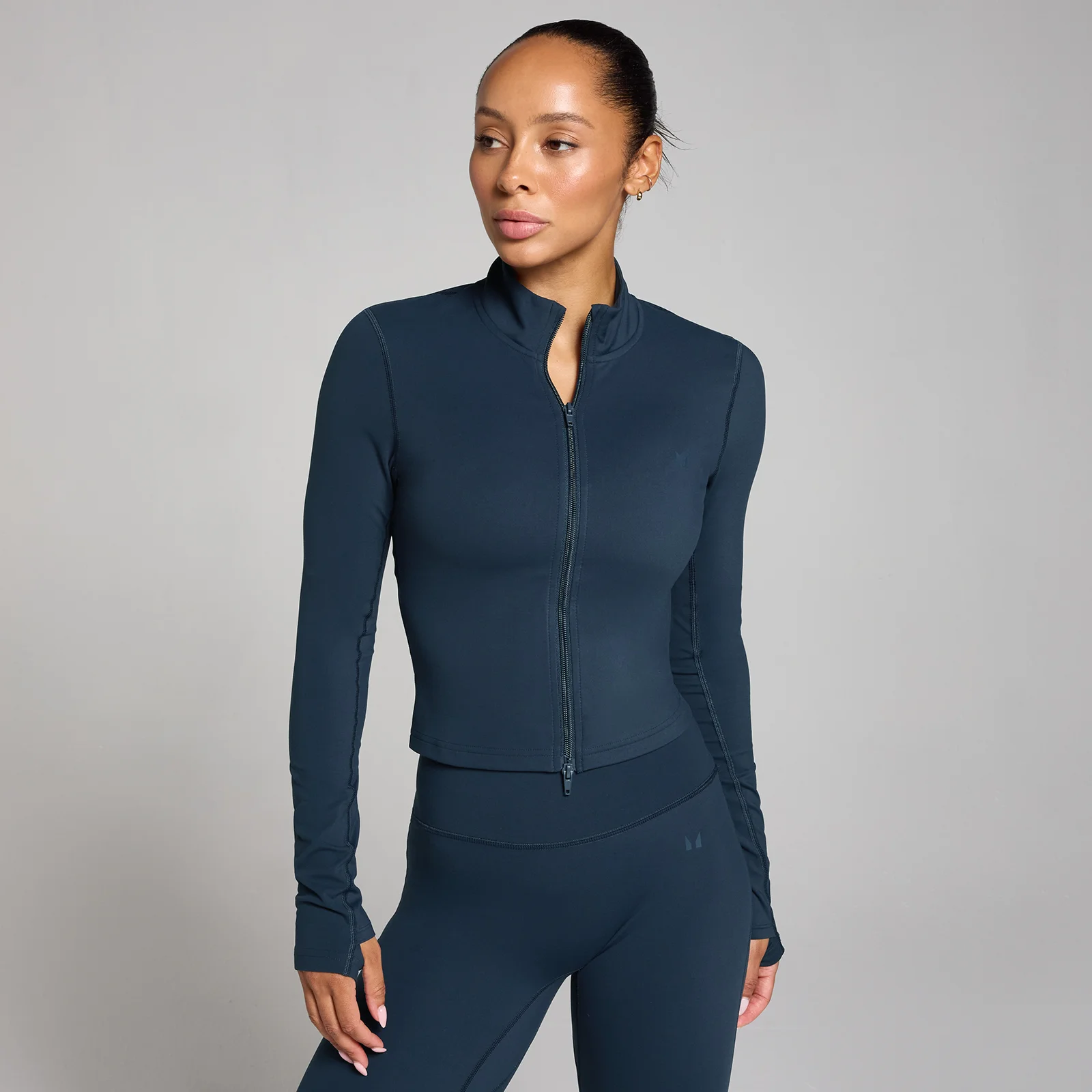 MP Dámská Tempo Cropped Bunda – Tmavě Safírová - M Obrázek 1