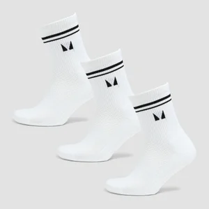 MP Ponožky Na Pilates (3 páry) – Bílé - Size UK 2-5