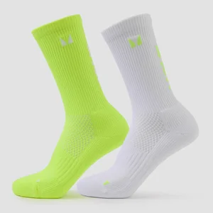 MP Move Club Běžecké Ponožky (2 páry) – Žluté - Size UK 2-5