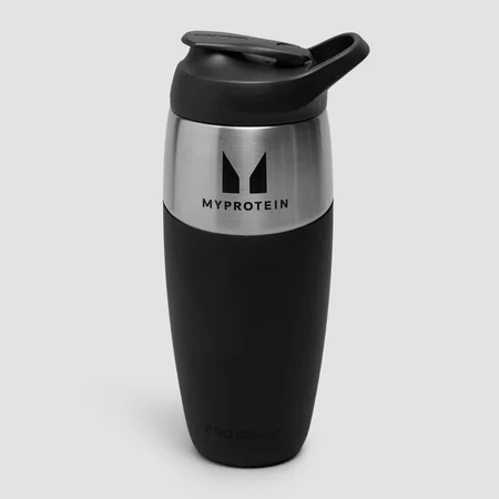 Myprotein x Promixx Jednoplášťová Kovová Láhev 950ml - Stealth Černá