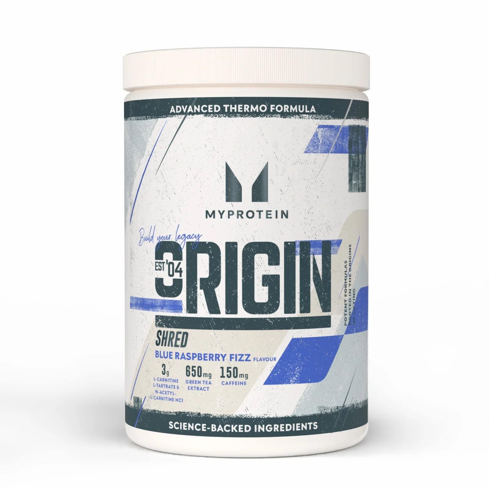 Origin Shred Pre-Workout - 60SERVINGS, 660g - Blue Raspberry Fizz Obrázek 1