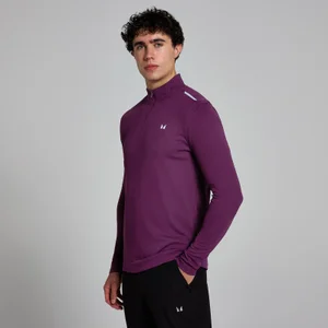 MP Pánské Active Gridded 1/4 Zip – Švestkové - Size S