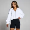 MP Dámská Basics Cropped Mikina S Kapucí Na Zip – Bílá