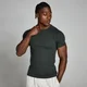 MP Pánské Origin Ribbed Muscle Fit Tričko – Seprané Černé