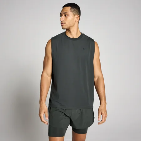 MP Pánské Oversized Bavlněné Modal Tílko - Praná Černá