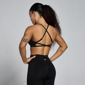 MP Dámská Bezešvá Podprsenka Lift s Ramínky - Černá - Size XS