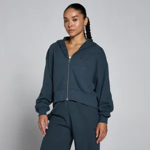 MP Dámská Lehká Loopback Mikina se Zipem - Vybledlá Modrá - Size XS