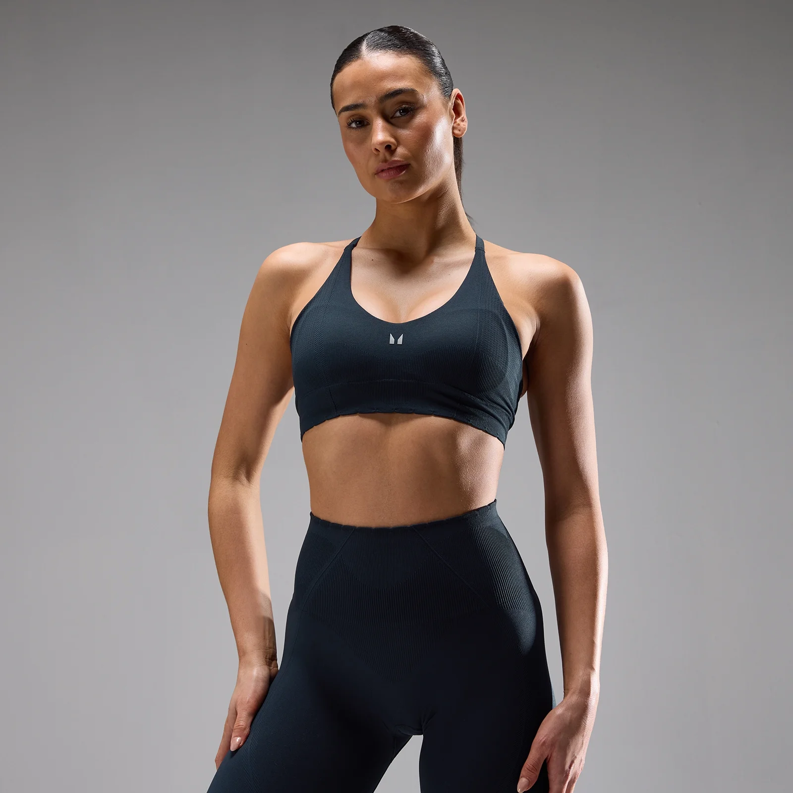 MP Dámská Sportovní Podprsenka Tempo Ultra Seamless - Tmavě Modrá - XS Obrázek 1