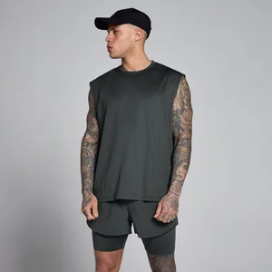 MP Pánské Hybridní Oversized Síťované Tílko - Praná Černá - Size XS