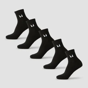 MP Unisex Kotníkové ponožky (5 balení) - Černá - Size UK 9-11