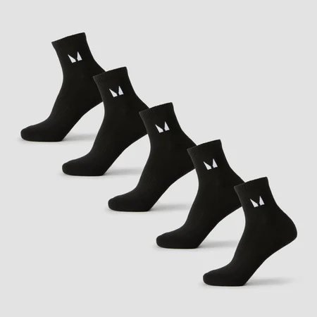 MP Unisex Kotníkové ponožky (5 balení) - Černá