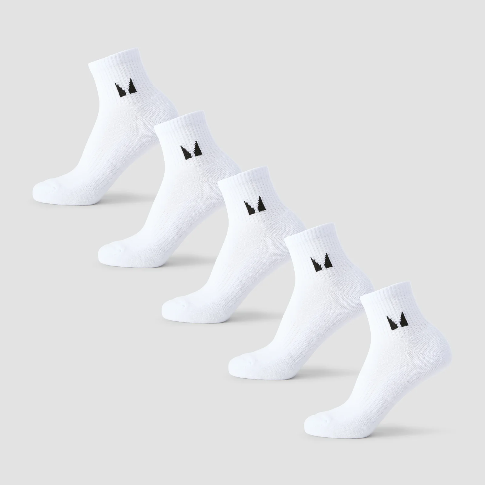 MP Unisex Kotníkové Ponožky (5 párů) - Bílá - UK 6-8 Obrázek 1