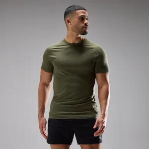 MP Pánské Bezešvé Tričko Velocity Ultra - Olivově Šedá - Size XXXL