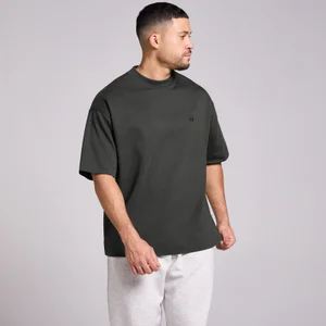 MP Pánské Oversized Bavlněné Tričko - Praná Černá - Size XS
