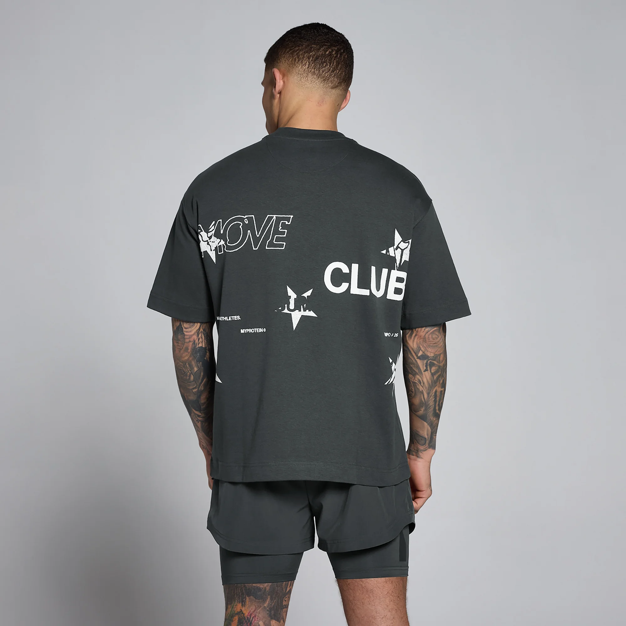 MP Pánské Hybrid Graphic Oversized Bavlněné Tričko - Praná Černá - XS Obrázek 1