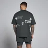 MP Pánské Hybrid Graphic Oversized Bavlněné Tričko - Praná Černá