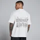 MP Pánské Lift Graphic Prané Oversized Bavlněné Tričko - Vintage Bílá